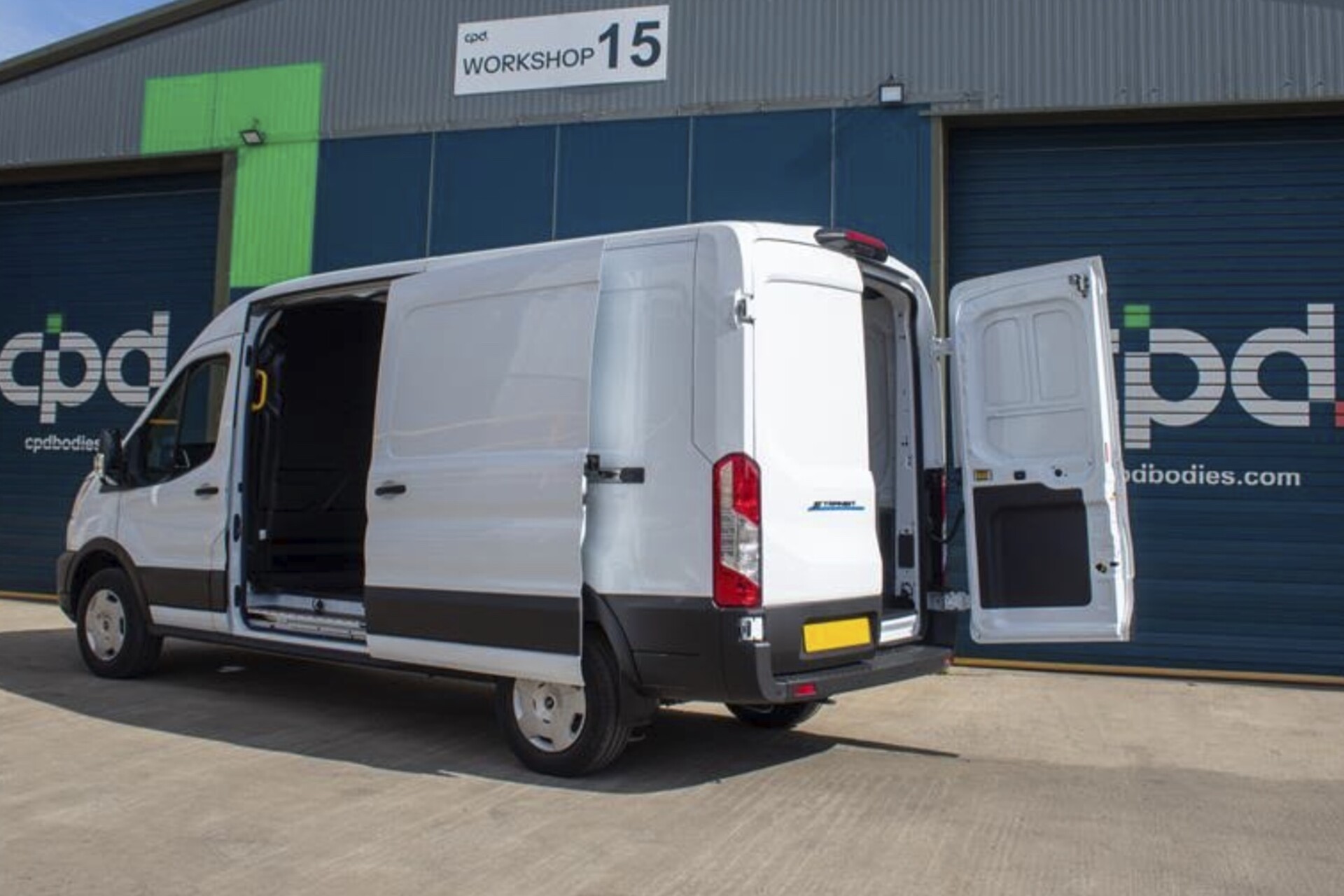 Construction is underway on the UK’s first off-grid commercial vehicle conversion facility