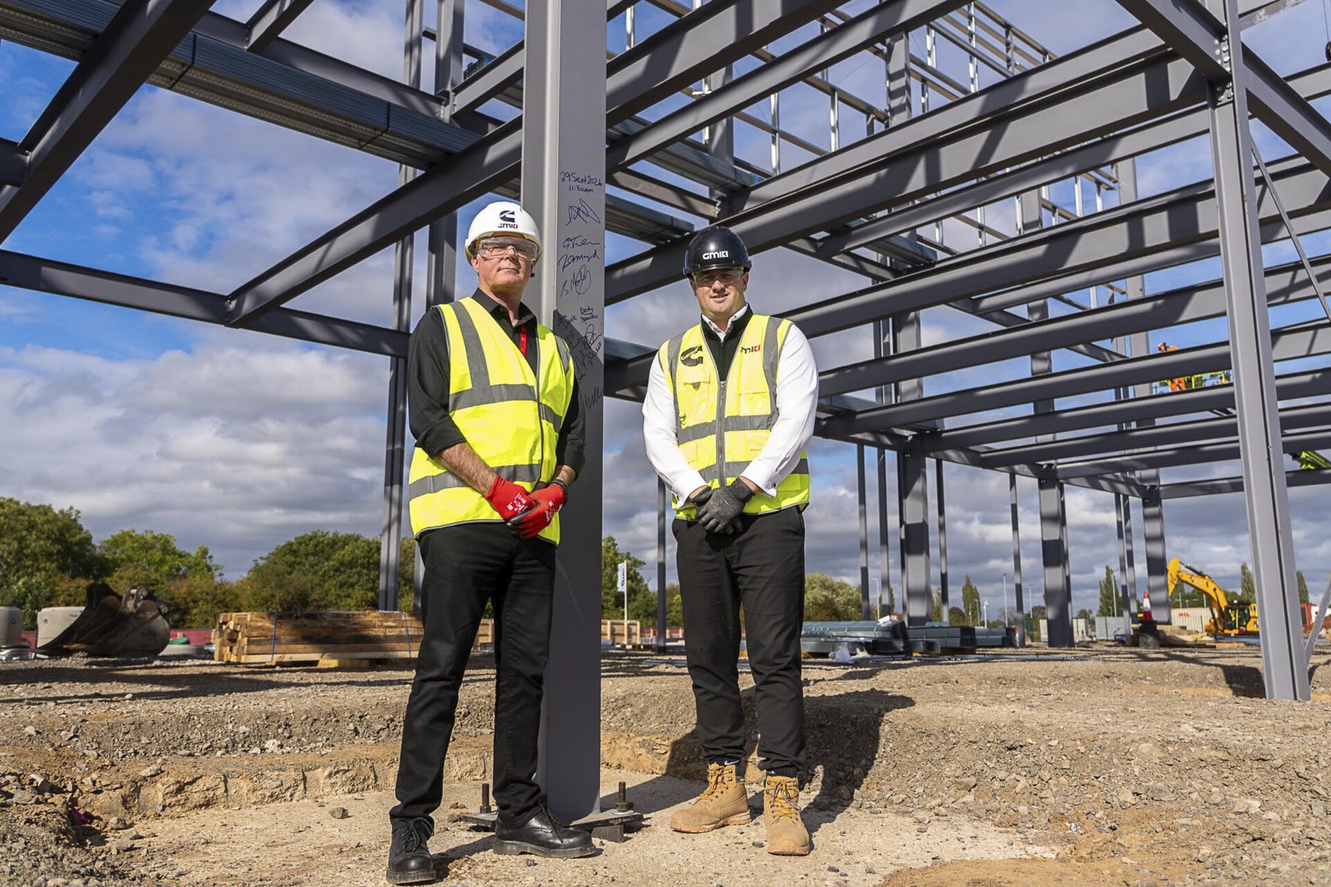 GMI steel signing marks progress on Cummins’ 282,000 sq. ft Darlington expansion